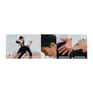 Campione di Fotomurale Adesivo Deluxe Sticker - Il tango dei miei sogni - Astrazione, Danza, Tango - 100x30 cm