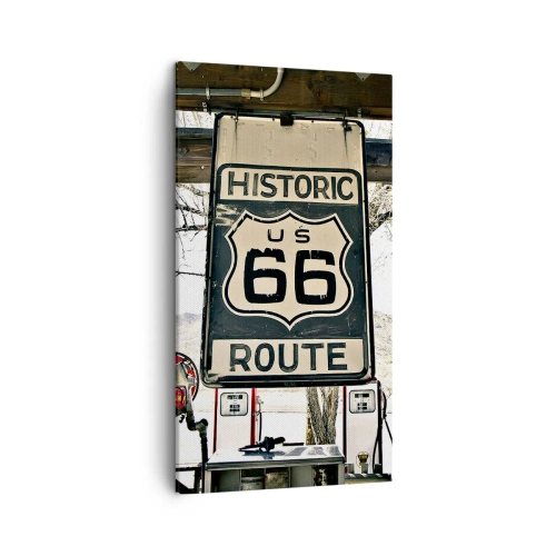 Quadro su tela - Stampe su Tela - Viaggio retro americano - 45x80 cm