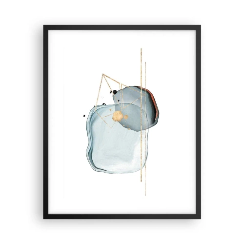 Poster in cornice nera - Studio di goccia - 40x50 cm