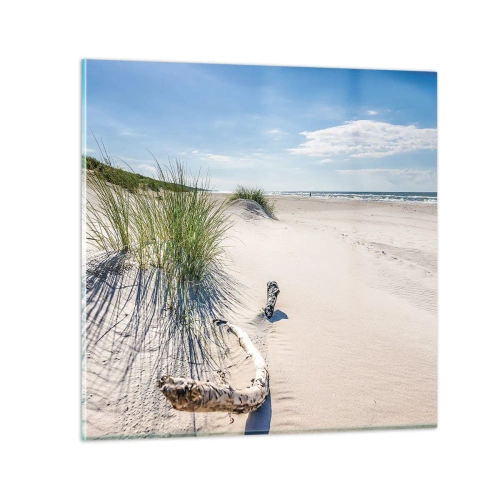 Quadro su vetro - La più bella? Quella del baltico - 70x70 cm