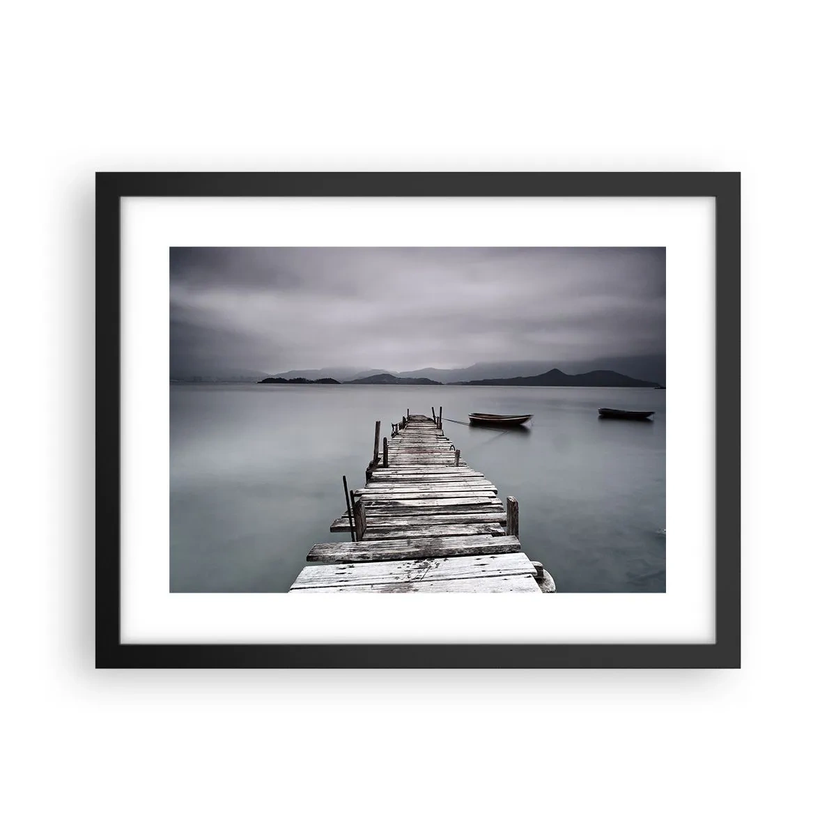 Poster in cornice nera - Domani puoi partire - 40x30 cm