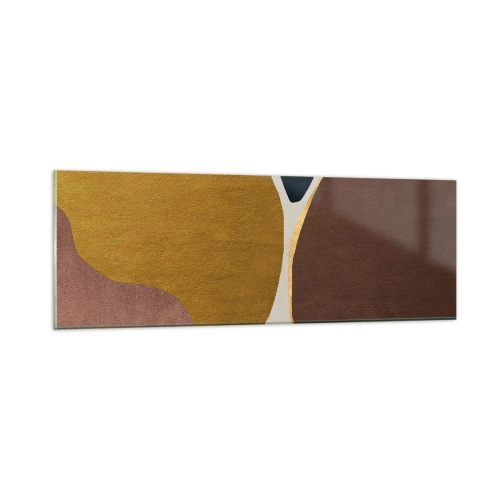 Quadro su vetro - Astrazione: un luogo nello spazio - 90x30 cm