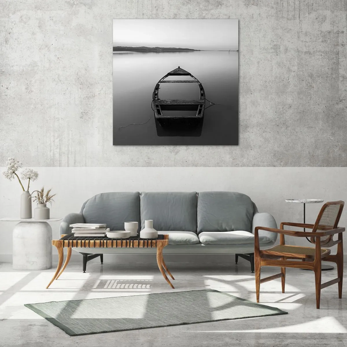 Quadro su vetro - Nostalgia e malinconia - 40x40 cm