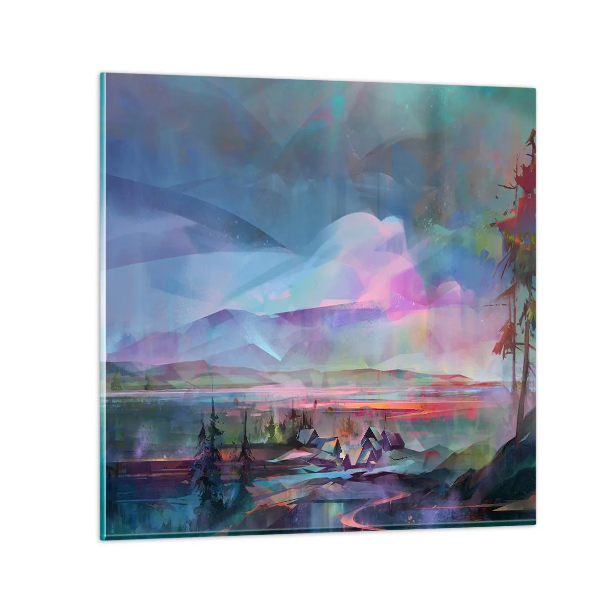 Quadro su vetro - Sotto un cielo benevolo - 50x50 cm
