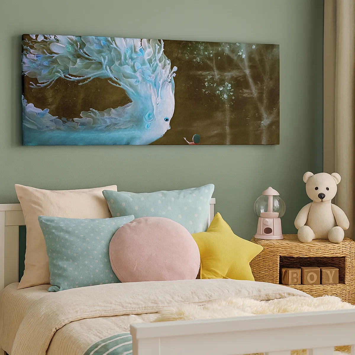 Quadro su tela - Stampe su Tela - Incontro fantastico - 30x30 cm