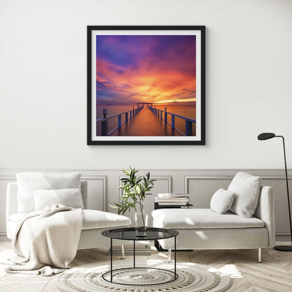 Poster in cornice nera - Senza fine - 60x60 cm