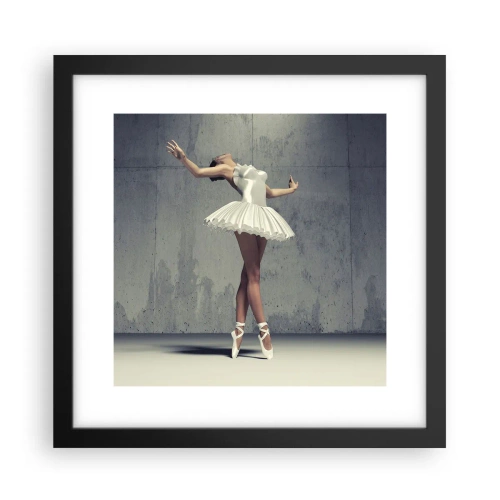 Poster in cornice nera - Leggero come un uccello - 30x30 cm