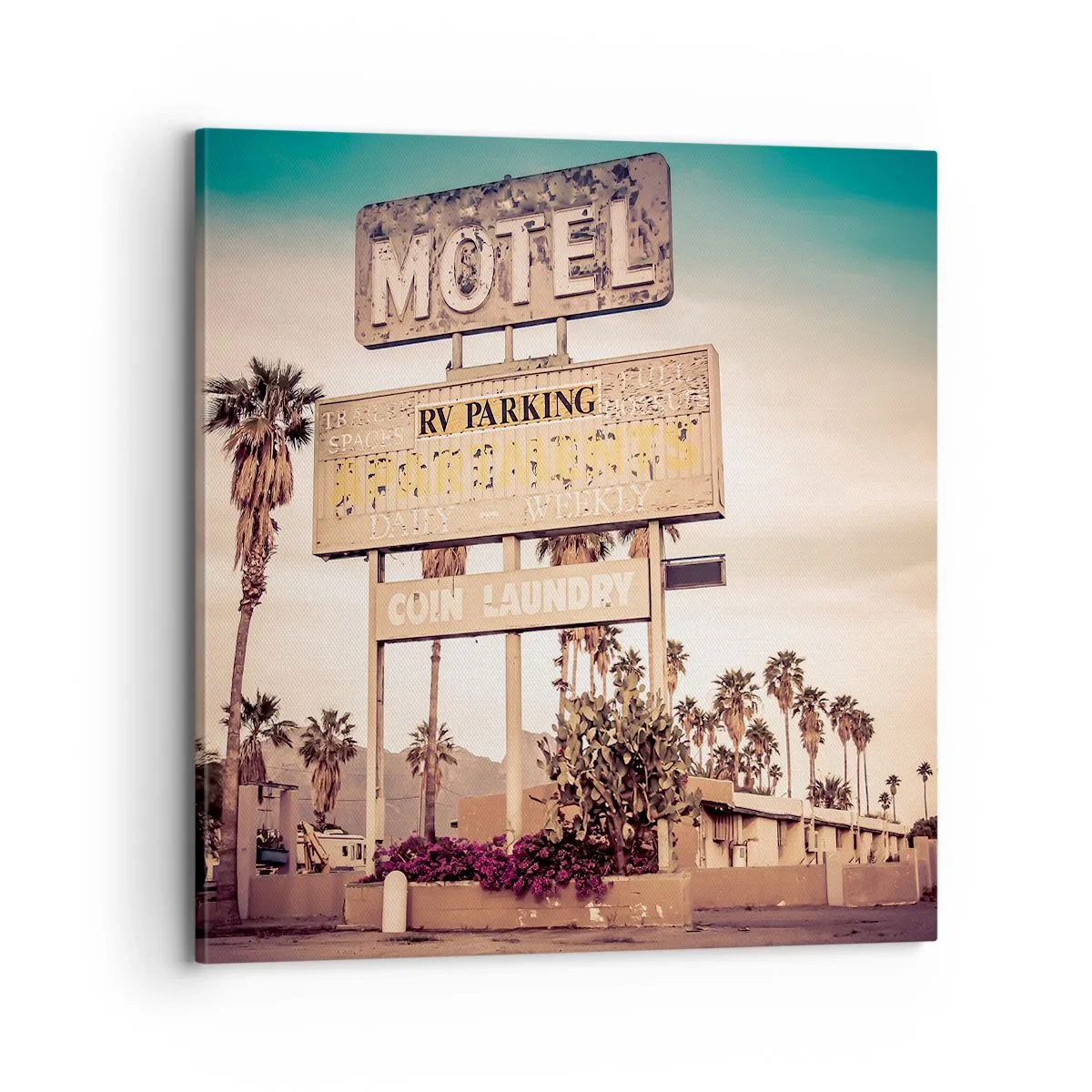 Quadro su tela - Stampe su Tela - Qui il tempo si è fermato - 70x70 cm