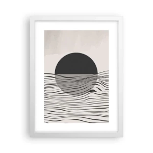 Poster in cornice bianca - Composizione a metà - 30x40 cm