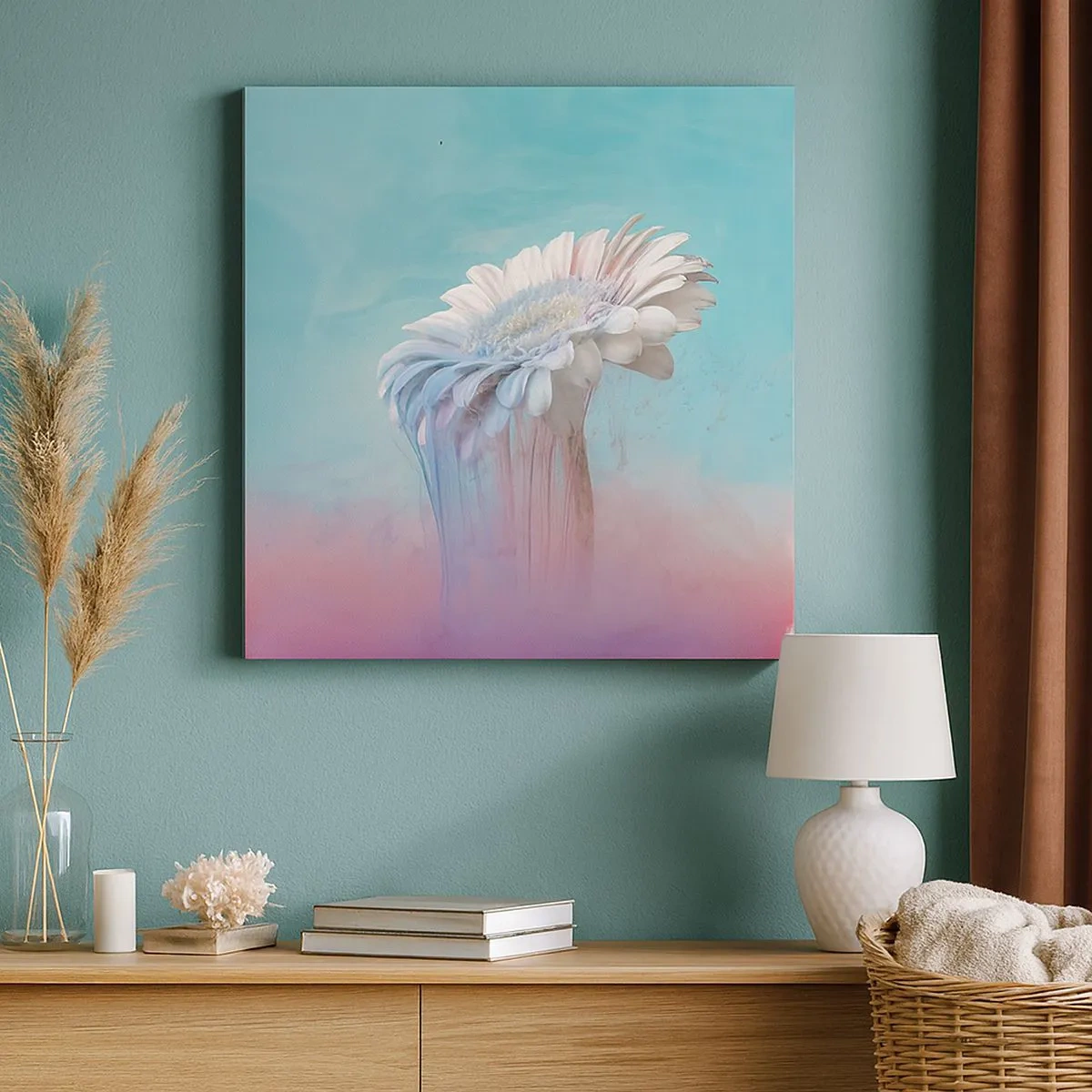 Quadro su tela - Stampe su Tela - L'aldilà dei fiori - 30x30 cm