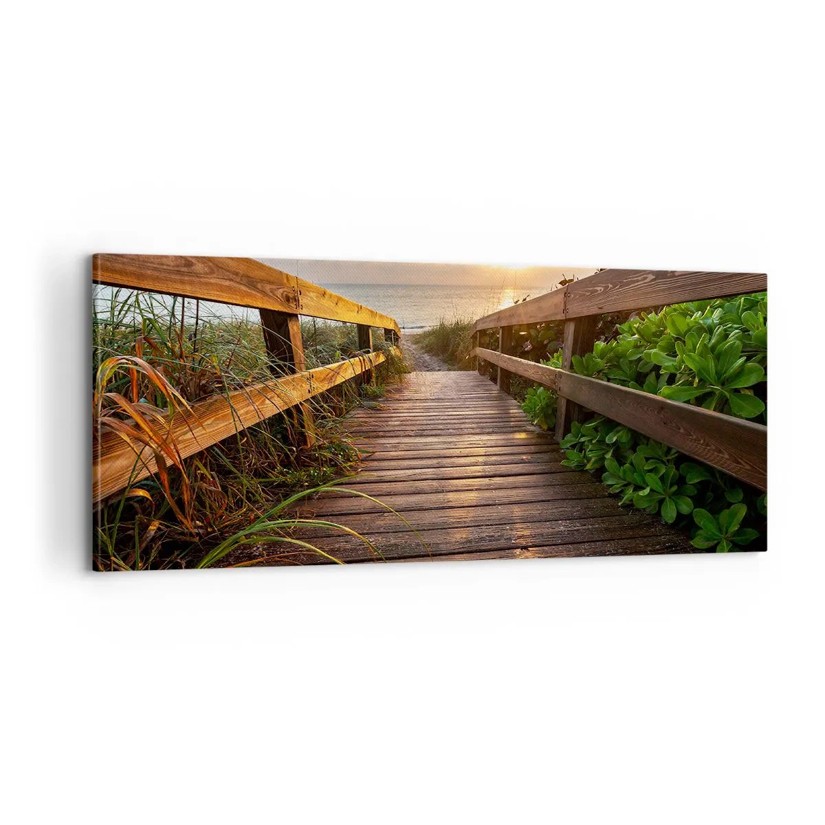 Quadro su tela - Stampe su Tela - Dritto verso la riva - 100x40 cm