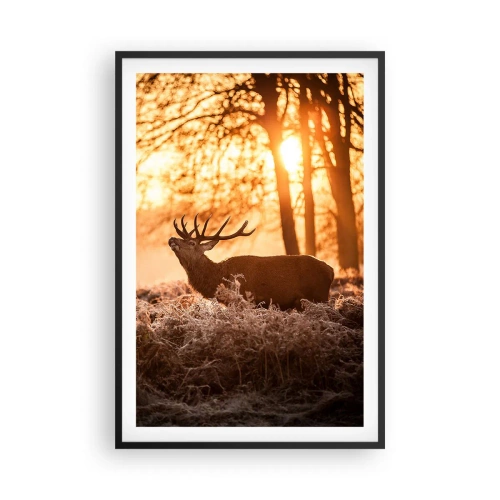 Poster in cornice nera - Il sogno del cacciatore - 61x91 cm
