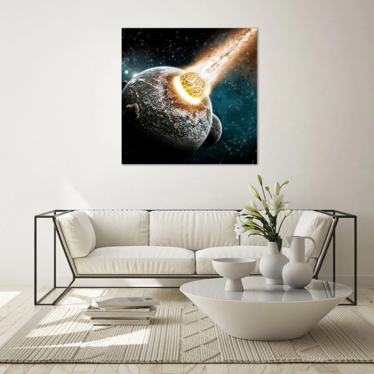 Quadro su vetro - Estinzione o nascita? - 50x50 cm