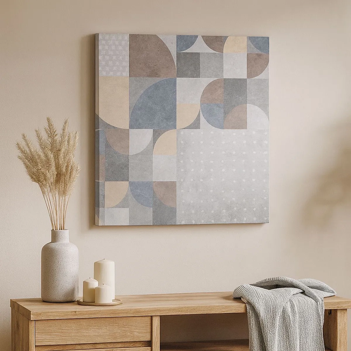 Quadro su tela - Stampe su Tela - Fantasia di ceramica - 30x30 cm