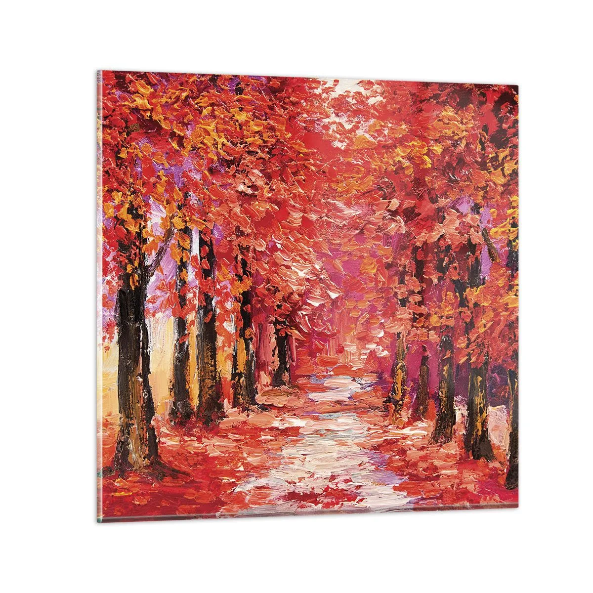 Quadro su vetro - Impressione d'autunno - 50x50 cm