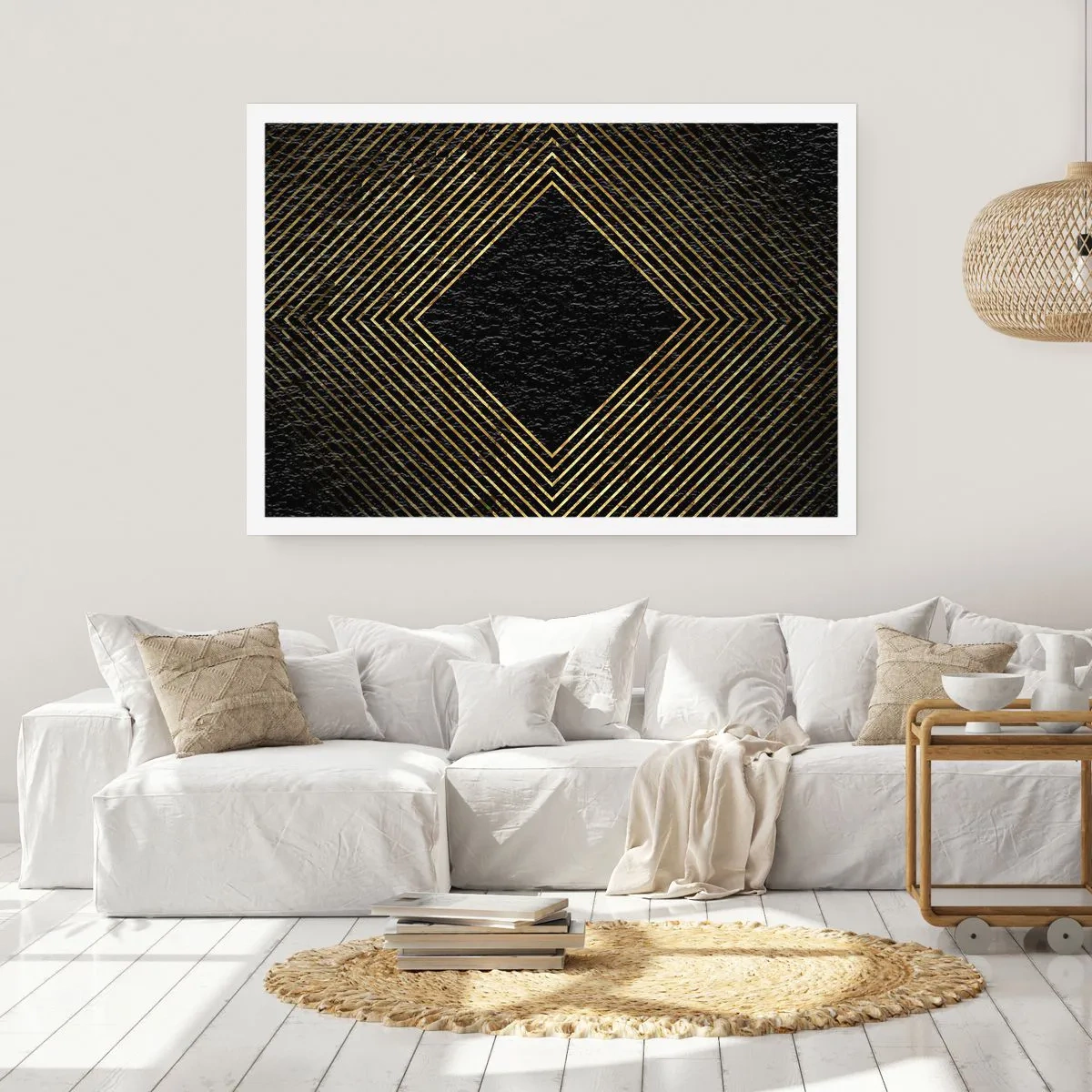 Poster - Geometria in stile glamour - 91x61 cm