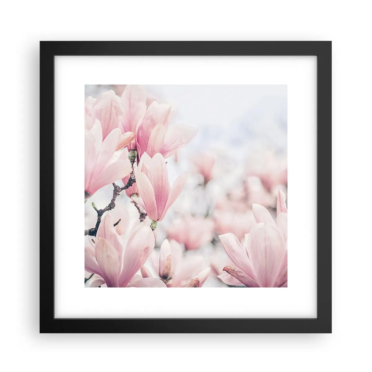 Poster in cornice nera - Ideale di delicatezza - 30x30 cm