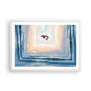 Poster in cornice bianca - In un'altra dimensione - 70x50 cm