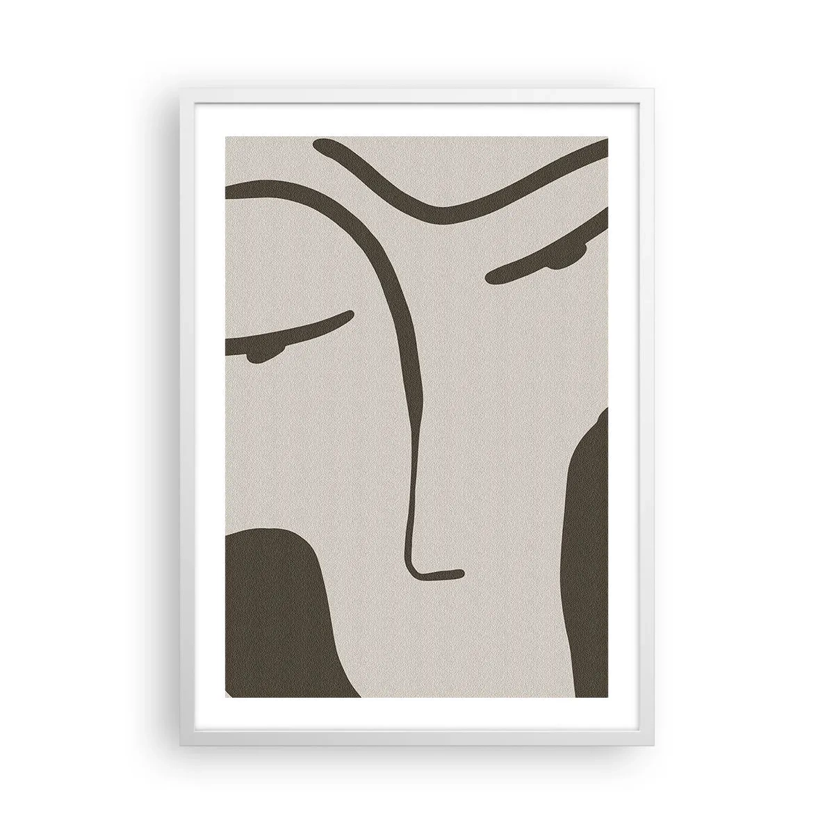 Poster in cornice bianca - Come un quadro di Modigliani - 50x70 cm