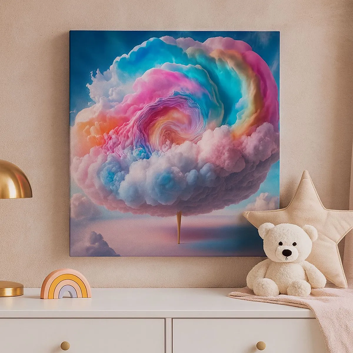 Quadro su tela - Stampe su Tela - Il sogno del luna park - 30x30 cm