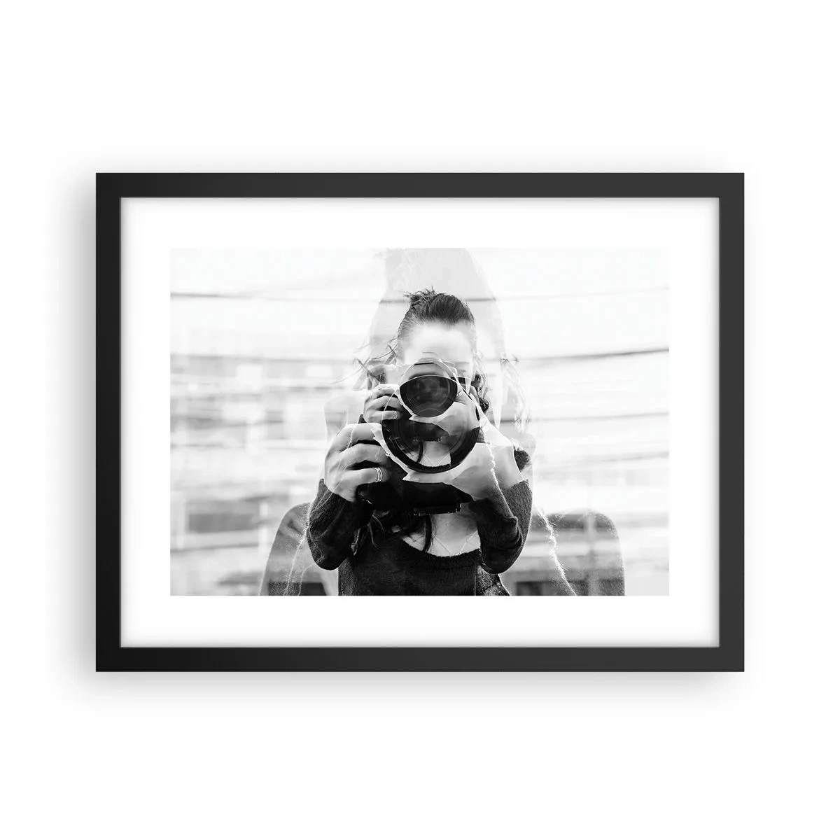 Poster in cornice nera - Il creatore e il materiale - 40x30 cm