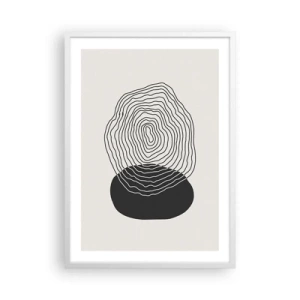 Poster in cornice bianca - Durata e vibrazione - 50x70 cm