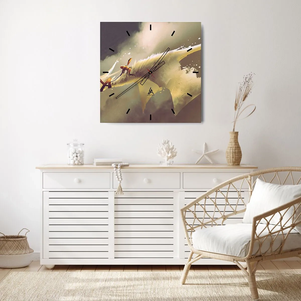 Orologio da parete - Orologio in Vetro - Per salvare il mondo - 30x30 cm