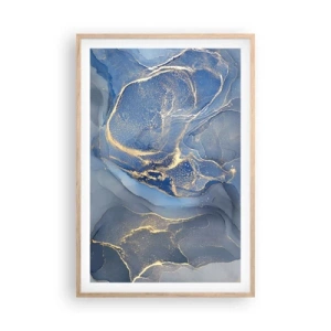 Poster in cornice rovere chiaro - Polvere d'oro - 61x91 cm