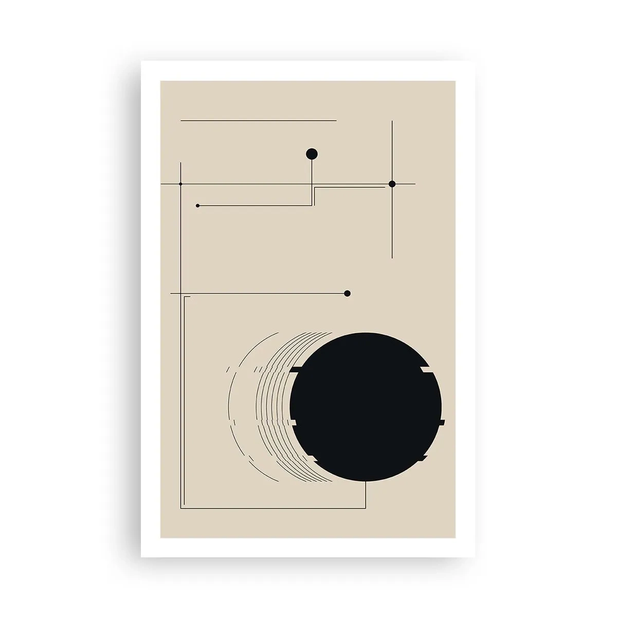 Poster - Composizione elastica e dinamica - 61x91 cm