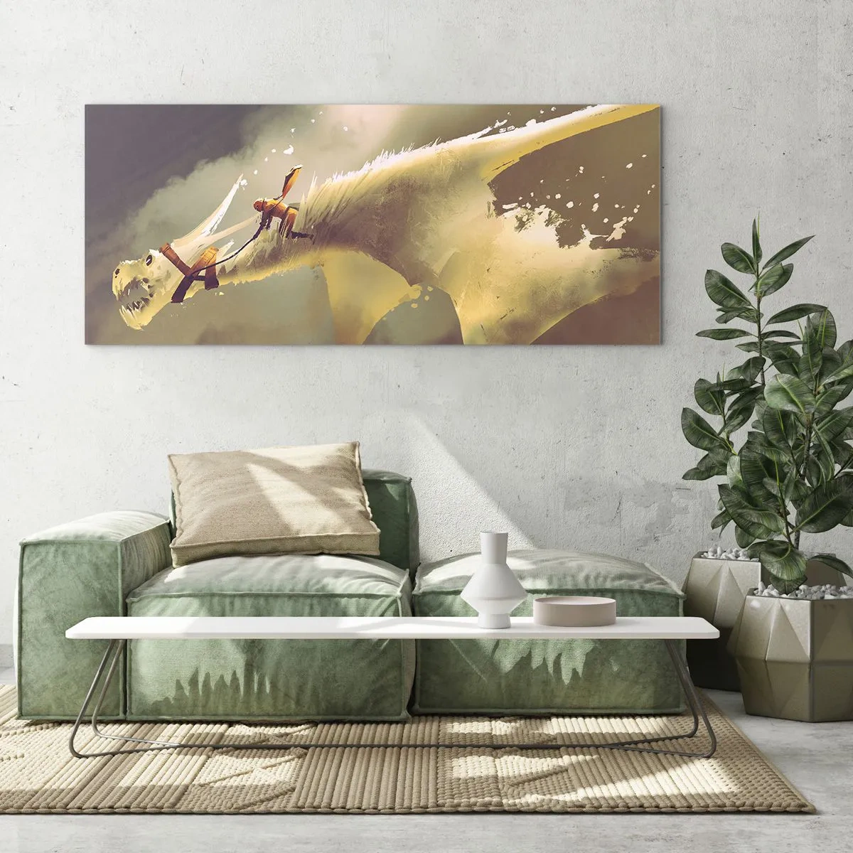 Quadro su vetro - Per salvare il mondo - 90x30 cm