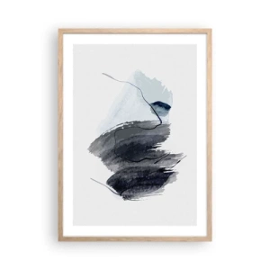 Poster in cornice rovere chiaro - Intensità e movimento - 50x70 cm