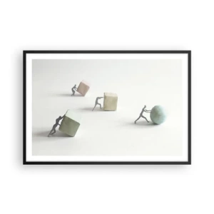 Poster in cornice nera - È la vita - 91x61 cm