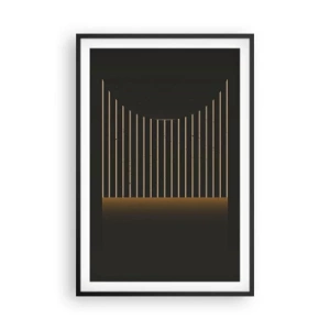 Poster in cornice nera - Esaminare l'oscurità - 61x91 cm