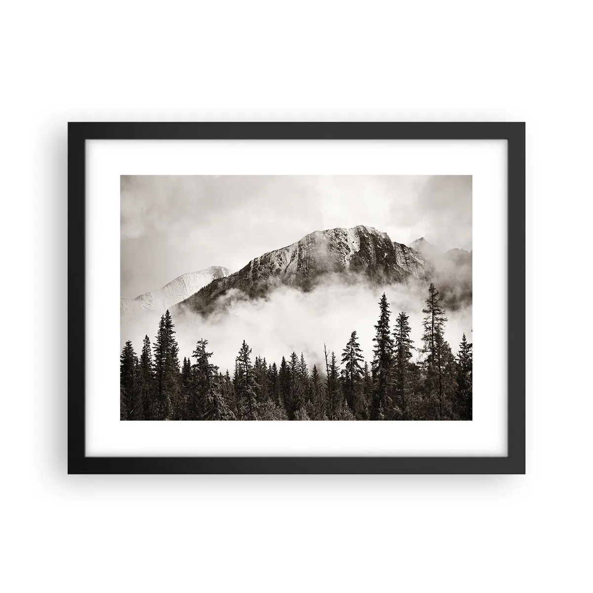 Poster in cornice nera - Il sovrano di granito - 40x30 cm