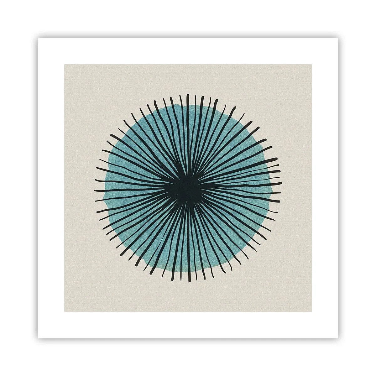 Poster - Radiosamente nel blu - 40x40 cm