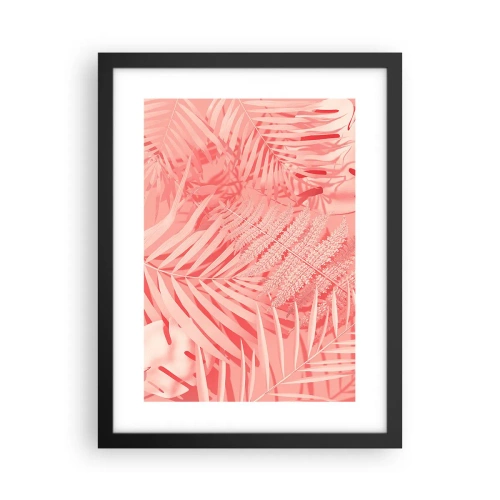 Poster in cornice nera - Concetto rosa - 30x40 cm