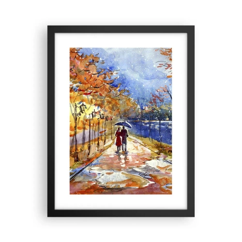 Poster in cornice nera - Insieme fino ai confini del tempo - 30x40 cm