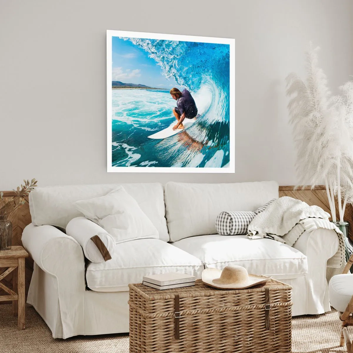 Poster - Ballando con le onde - 60x60 cm