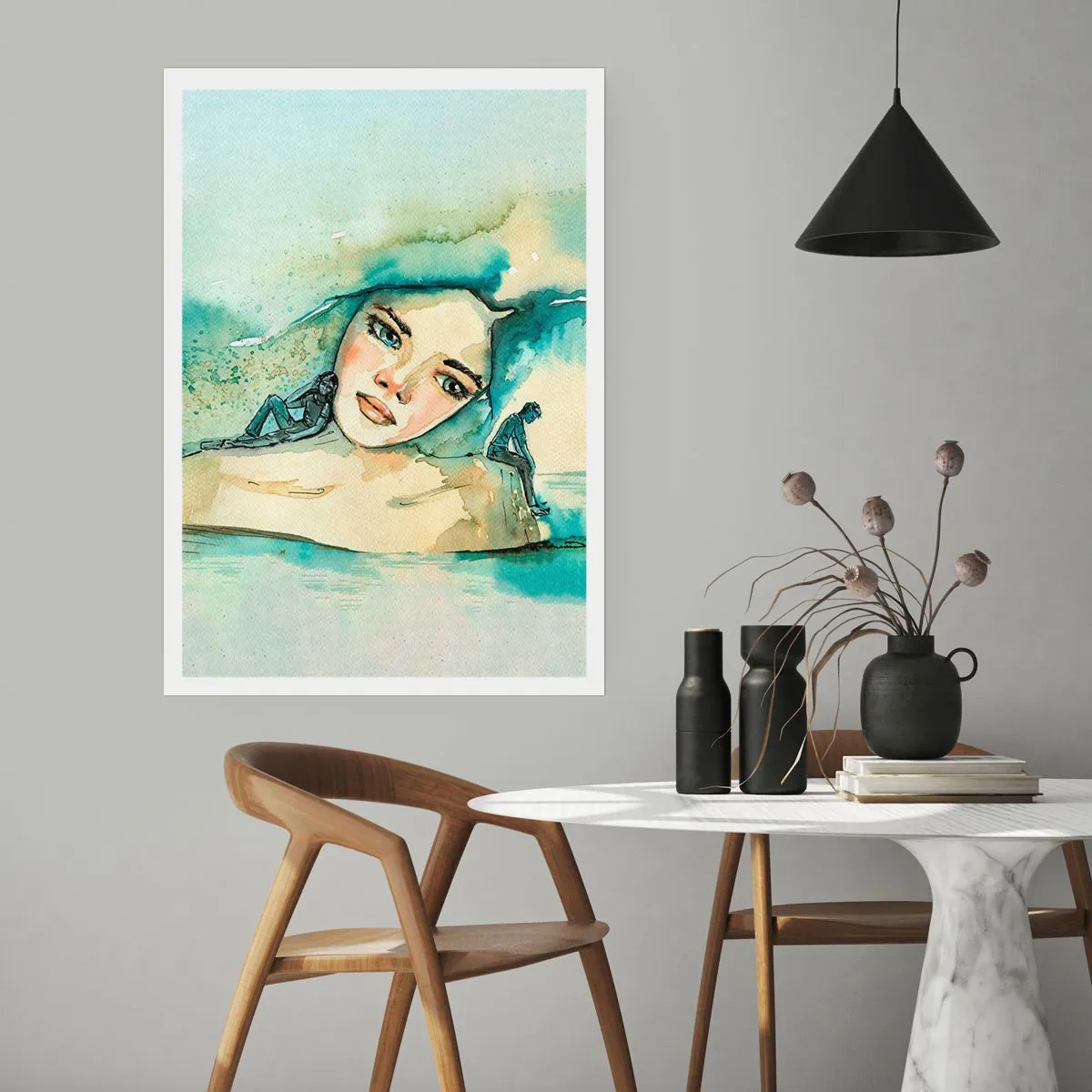 Poster - Am I blue? - 61x91 cm