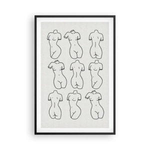 Poster in cornice nera - Solo Venere - 61x91 cm