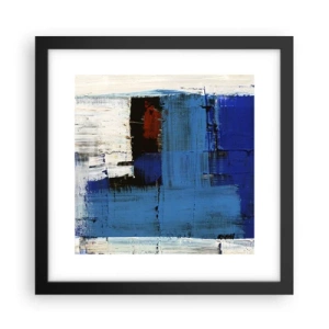 Poster in cornice nera - I segreti del blu - 30x30 cm