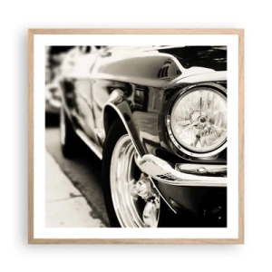 Poster in cornice rovere chiaro - Bellezza intramontabile - 60x60 cm