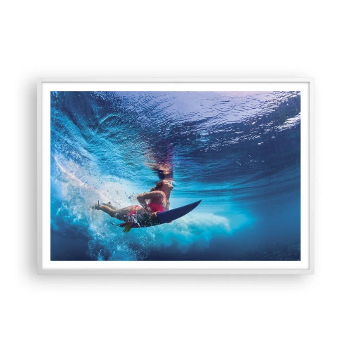 Poster in cornice bianca - La profondità della gioia - 100x70 cm