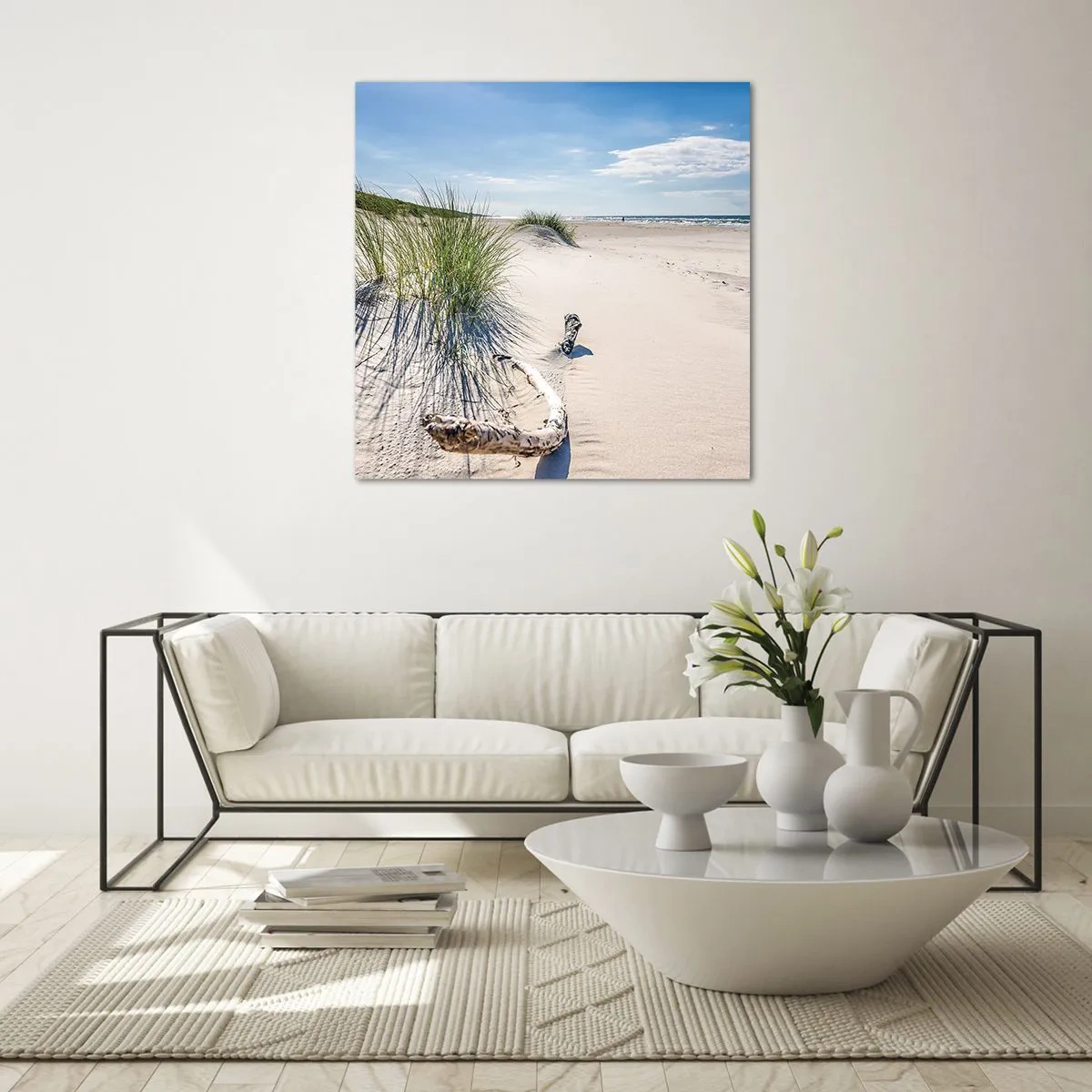 Quadro su vetro - La più bella? Quella del baltico - 30x30 cm