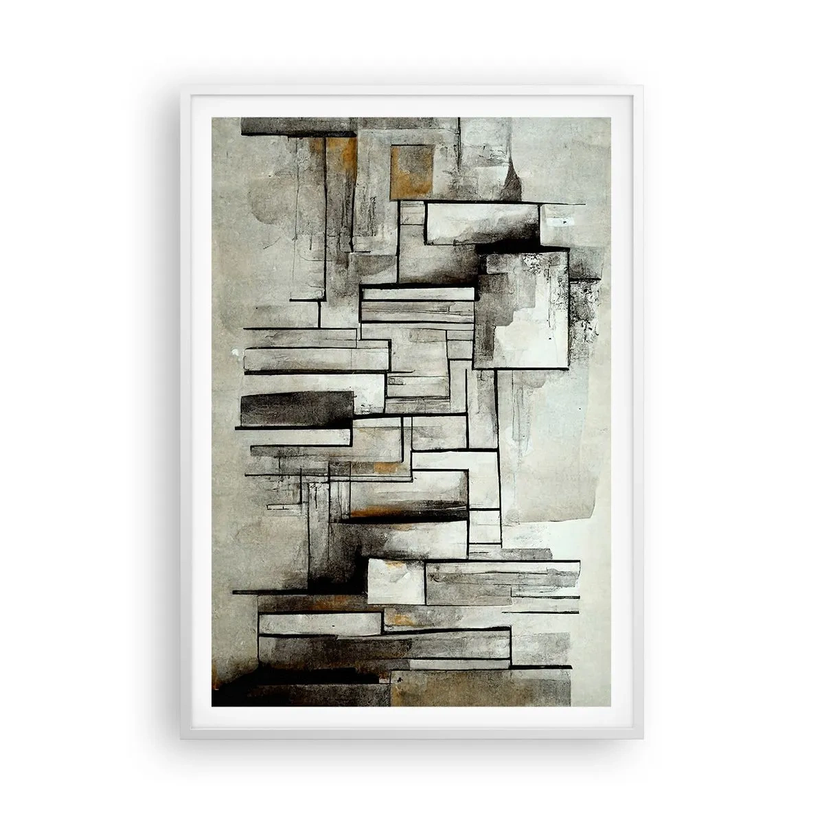 Poster in cornice bianca - La forza della semplicità - 70x100 cm
