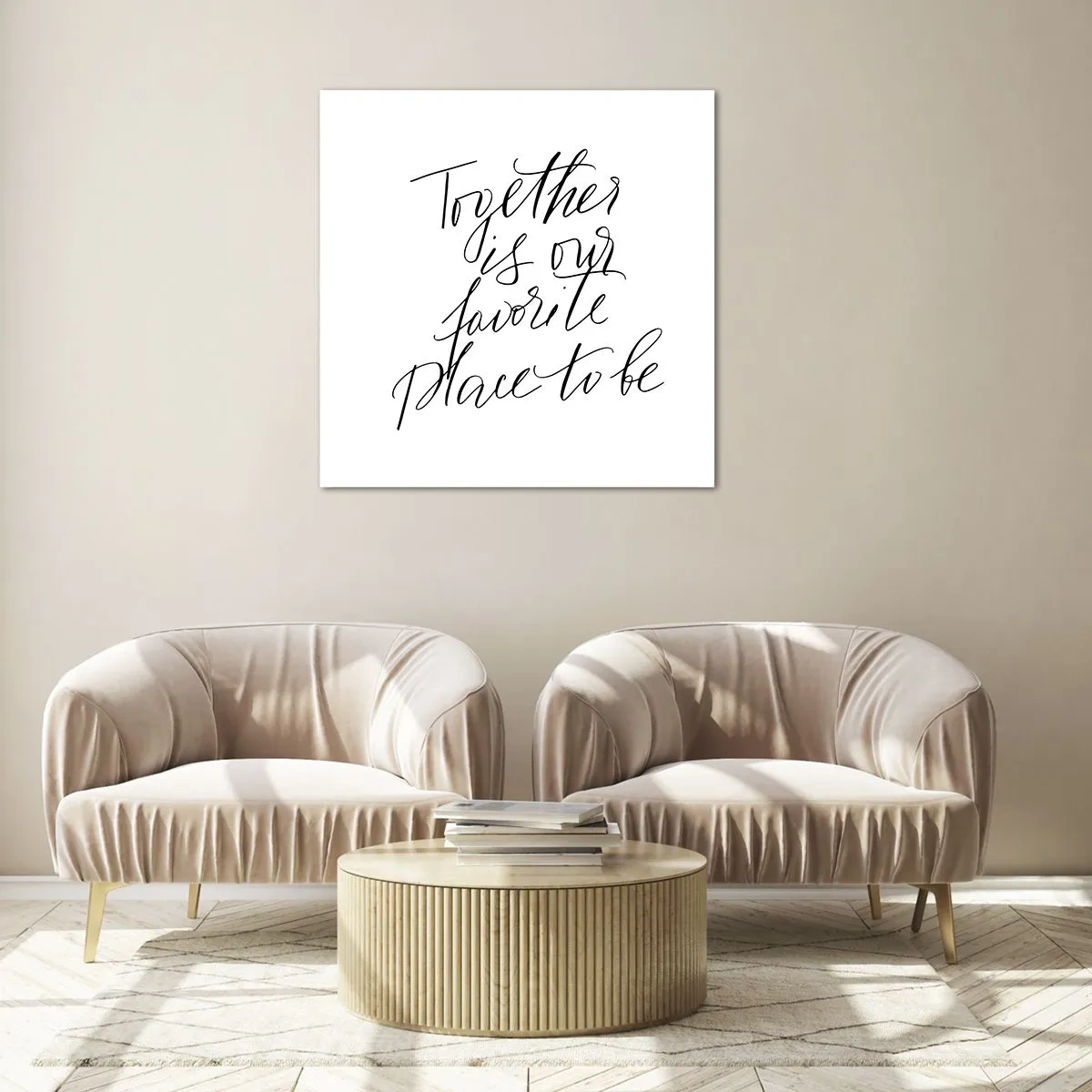 Quadro su vetro - Anche tu lo senti? - 70x70 cm