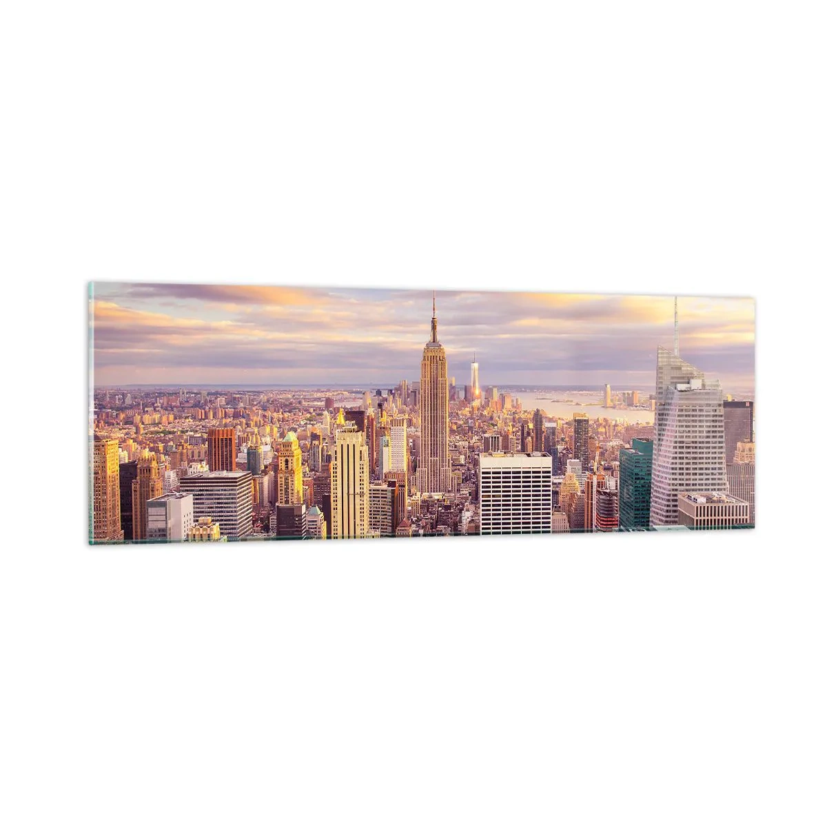 Quadro su vetro - Toccando le nuvole - 90x30 cm