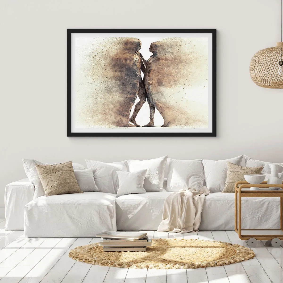 Poster in cornice nera - Nati dalla polvere, per amare - 91x61 cm