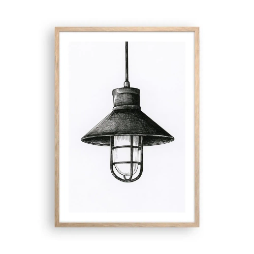 Poster in cornice rovere chiaro - Come tanti anni fa... - 50x70 cm