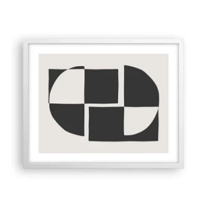 Poster in cornice bianca - Antitesi - sintesi - 50x40 cm